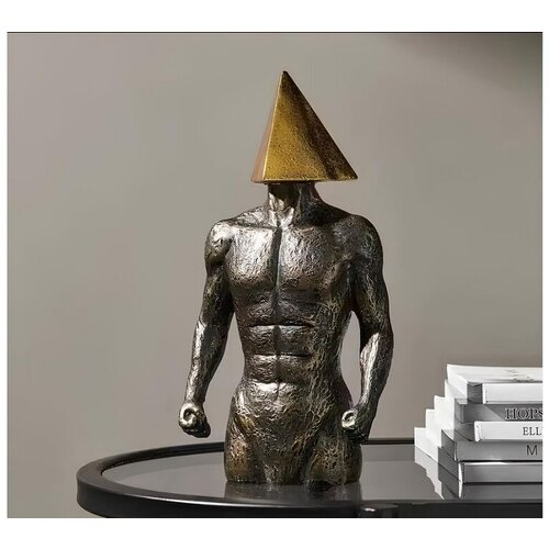 Aberto Design dekorativna figura CY0372, 22x15x7 cm, sivo-zlatna boja Slike