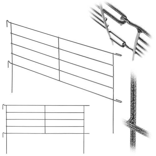 KADAX Kovinska vrtna ograja Palisadna obroba Varjena ograja Višina 100 cm, (5000358141) Cene