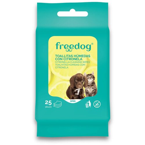 Freedog Feedog maramice za čišćenje ljubimaca s mirisom limunove trave – 25 kom Cene