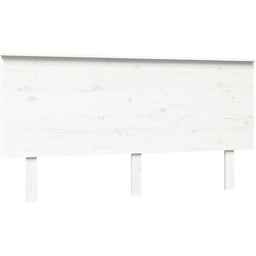 Maison Chic posteljno vzglavje - vzglavna omarica - nočna omarica belo 154x6x82,5 cm trdna borovina, (21705945) Slike