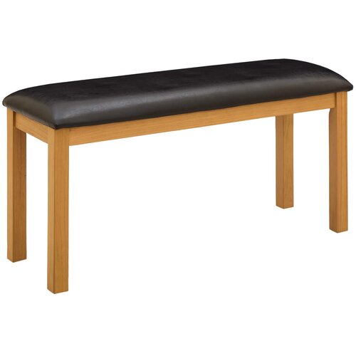  Klupa za blagovanje 95 x 32 x 45 cm Čvrsto Hrastovo Drvo Crna Cijene