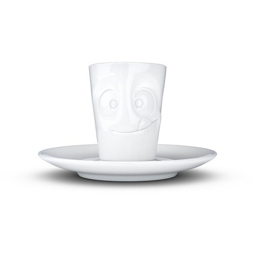 58products bijela &amp;quot;zainteresirana&amp;quot; porculanska &amp;scaron;alica za espresso s tanjurićem, 80 ml Slike