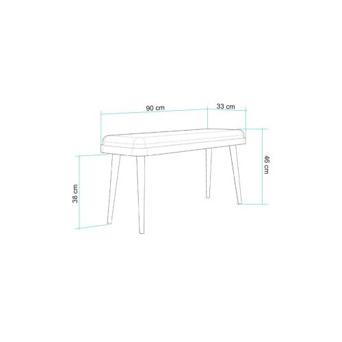 Hanah home klupa Vina Mini 1053, 90x46x33 cm, antracit Cijene