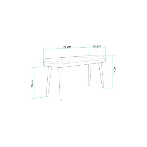Hanah home vina Mini 1053 - Oak, Anthracite OakAnthracite Bench Cene