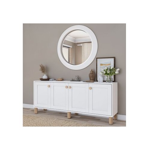 Hanah home konzolni sto Natura 1600-69, 180x75x40 cm, Beli Slike