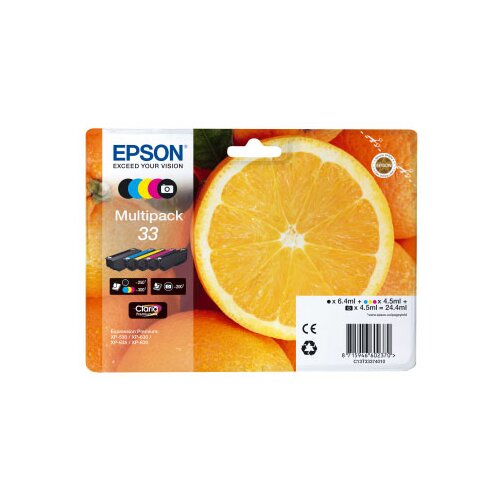 Epson Multipack 5-Colours 33 Claria Premium Ink Cartridges, (21406388) Cene