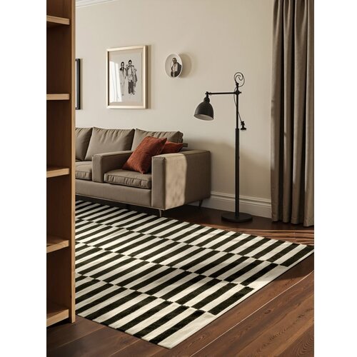 Hanse Home Črna/bela obojestranska ročno tkana volnena preproga 200x300 cm Donna &amp;ndash; Slike