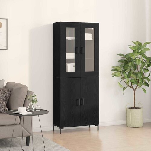  Highboard 2 kom. Crni hrast 69,5 x 34 x 180 cm Cene