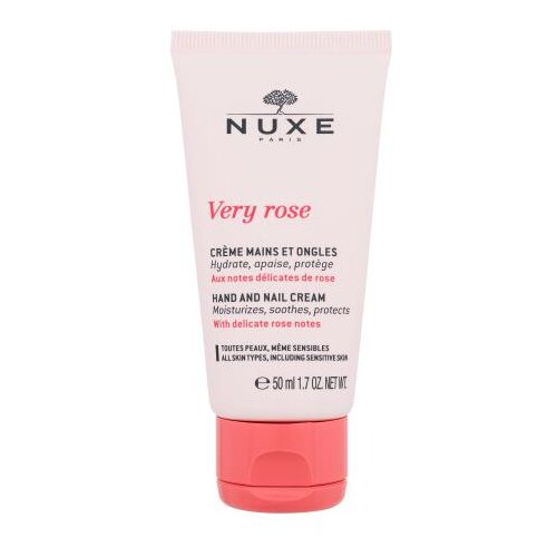 Nuxe Very Rose Hand And Nail Cream vlažilna, pomirjajoča in zaščitna krema za roke in nohte 50 ml za ženske Cene