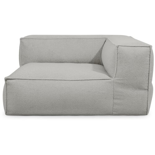 SLOWDOWN Svijetlo siva vreća za sjedenje od boucl&amp;eacute; tkanine Mass Corner 150 Right &amp;ndash; Slike