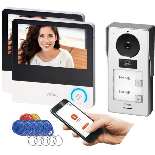 VIRONE Video interfon 7&amp;quot;, WiFi, RFID, Pavonis Multi - VDP-69 Slike