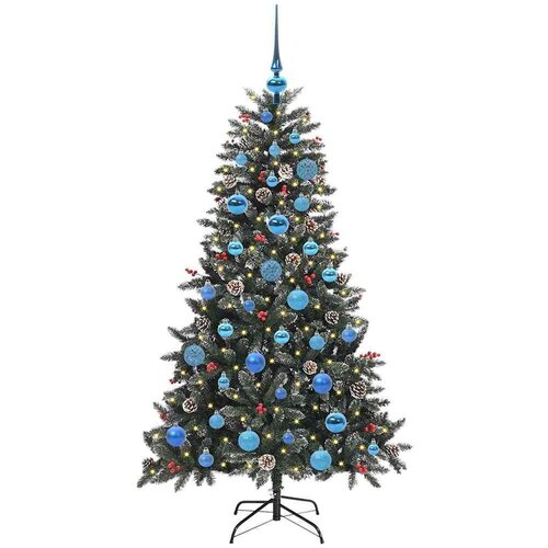 VidaXL Umjetno božićno drvce s stalakom Zelena 83.5 x 83.5 x 150 cm Slike