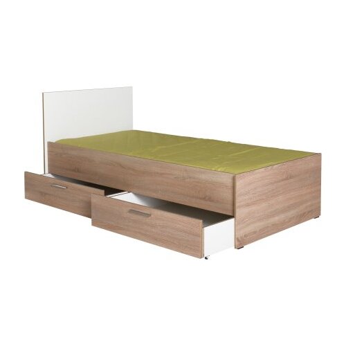 Kalune Design Okvir kreveta Kry-792-Sd-2, 100x85x195 cm, Hrast Slike