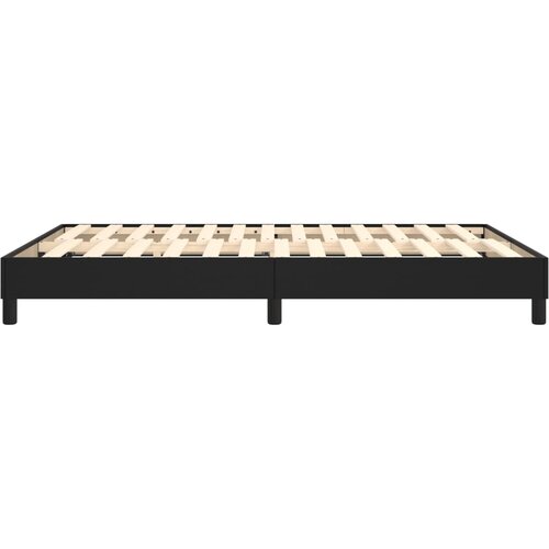  Okvir za krevet s oprugom crni 140x190 cm od umjetne kože Slike