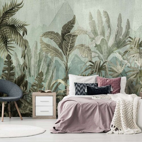  Samoljepljiva foto tapeta - Mountain Jungle 245x175 Slike