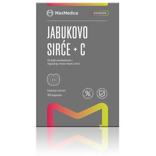 Max Medica maxmedica jabukovo sirce + vitamin c 30 kapsula Slike