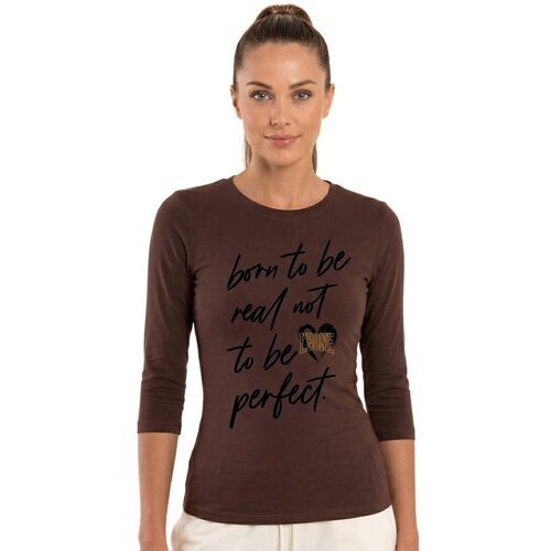 Leone 1947 Majice &amp;amp; Polo majice Woman Long Sleeves Lux Kostanjeva Slike