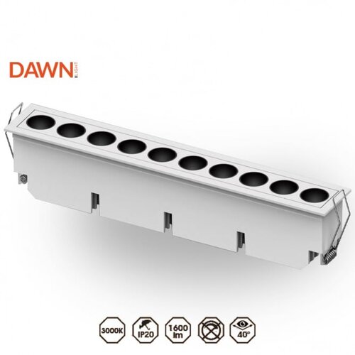 Dawn led svetiljka FGL10 24W 3000K 40° bela Cene