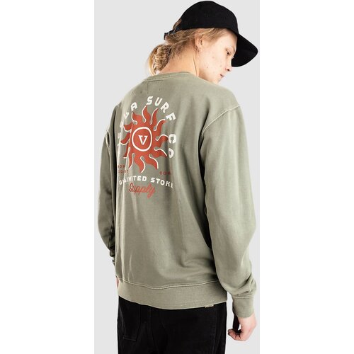 Vissla Spins Crew Pulover iz flisa vintage green Slike