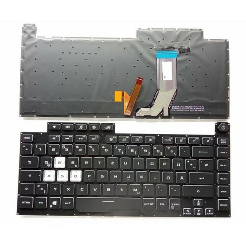 tastatura za laptop Asus ROG Strix Scar III G512 G531 G532 mali enter sa pozadinskim osvetljenjem Slike
