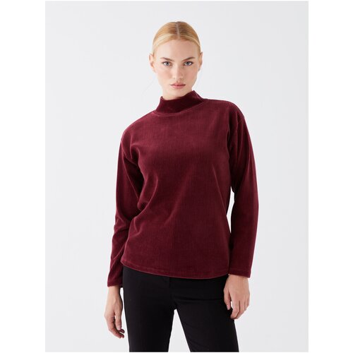 LC Waikiki Women&amp;#039;s Standing Collar Straight Long Sleeve Blouse for Women Slike