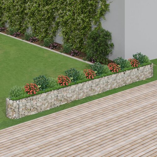 vidaXL visoka greda gabion pocinkano železo 610x50x50 cm Cene