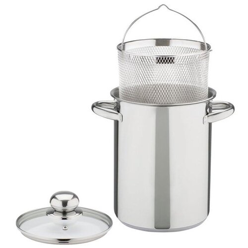 Gsw Tridelni visoki lonec za šparglje, beluše 16cm / 4,2l / indukcija / inox, (20456261) Cene