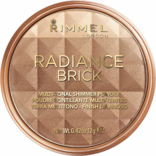 Rimmel London Radiance Brick osvetljevalni bronzer 12 g odtenek 001 Light