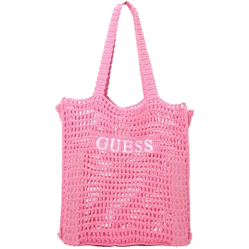 Guess Nakupovalna torba roza / bela