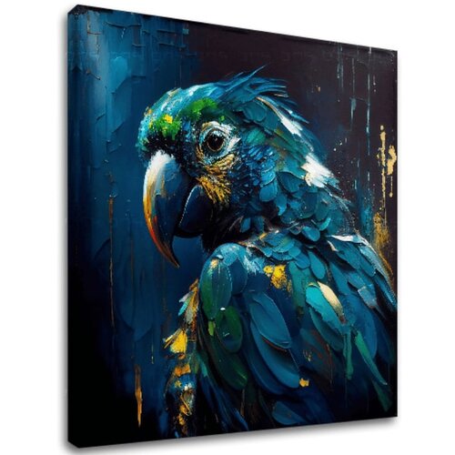 Dekorativna Slika  na platnu - premium art - rainbow feathers in flight () Cijene