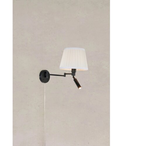 Marksl&amp;ouml;jd 109016- LED zidna lampa PIVOT 1xE27/40W/230V + LED/4W krem/crna Slike
