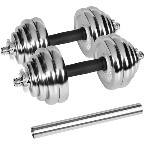 Rebel ACTIVE Hromirani podesivi set bučica sa šipkom u koferu 30kg RBA-2326-30 Cene