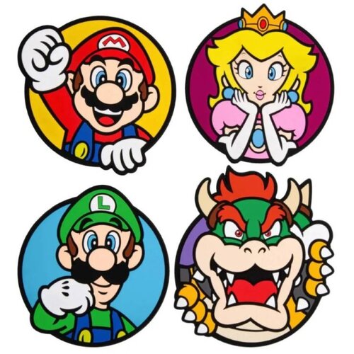 PALADONE PRODUCTS Podmetači za ča&amp;scaron;e Paladone - Super Mario Metal Coasters V2 Slike