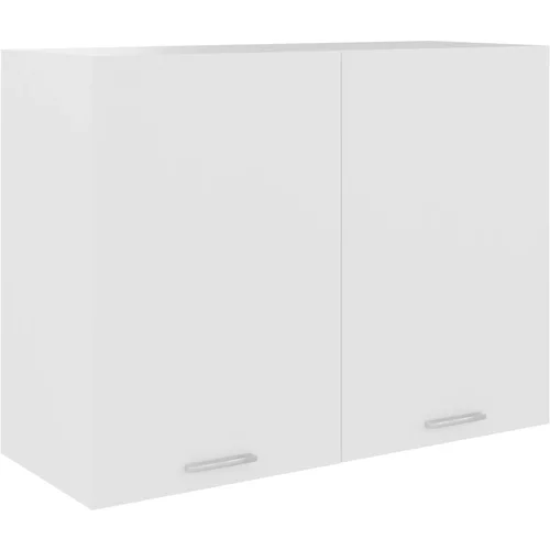 vidaXL Viseča omarica bela 80x31x60 cm iverna plošča, (20621209)