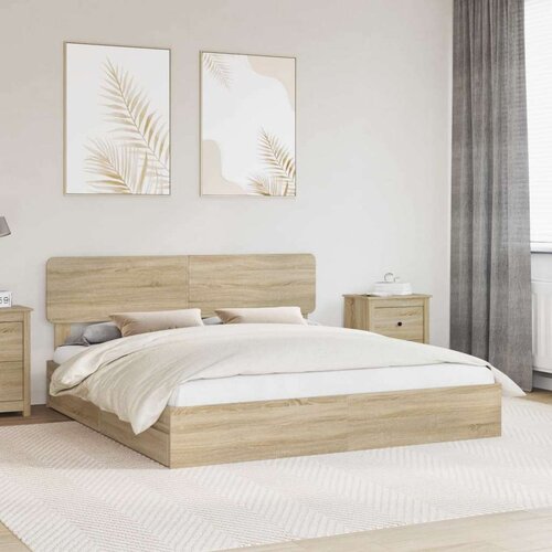  krevet s od storage sonoma hrast 180 x 200 cm konstruirano drvo Cene