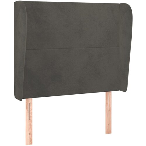 Maison Chic vzglavna omarica - nočna omarica - posteljna omarica z u&amp;scaron;esi temno sivo 83x23x118/128 cm žamet, (21712622) Slike