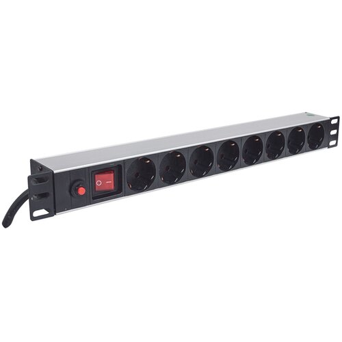 Intellinet 19" Rackmount 1U 3m 8 vtičnic za omrežne omare prenapetostna zaščita razdelilec Cene