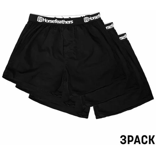 Horsefeathers 3PACK men's shorts Frazier black (AM096A)