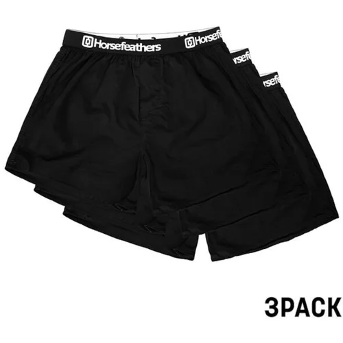 Horsefeathers 3PACK men's shorts Frazier black (AM096A)