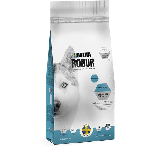 Bozita Robur Sensitive brezžitna s severnim jelenom - 11,5 kg Cene