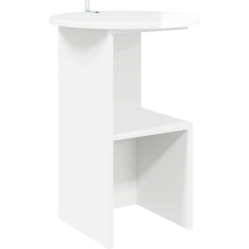  Bocni stol Bijela visokog sjaja &amp;Oslash; 39 5 x 55 cm - Bijela visokog sjaja Slike