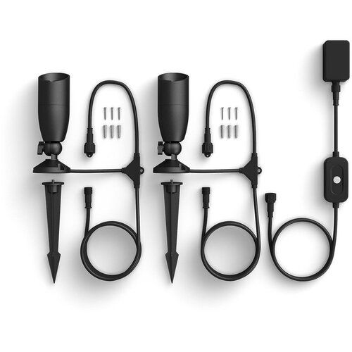 Wiz SET 2x LED RGBW prigu&amp;scaron;iva spolja&amp;scaron;nje SPOT svetiljke LED/10W/230V IP65 Wi‑Fi Slike