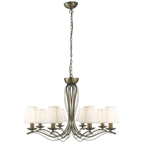 Searchlight Andretti Lestenec z 8 lučmi in več kraki, antična medeninasta obdelava, E14, (22101255) Cene