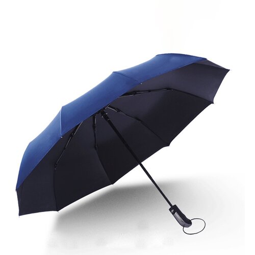 INF Samodejni zložljivi dežnik - 10 reber, črno lepilo NavyBlue, (5000214705) Cene