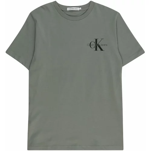 Calvin Klein Jeans Majica kraljevski zelena / crna