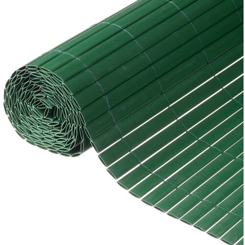 Nature dvostrana vrtna pregrada PVC 1,5 x 3 m zelena Slike