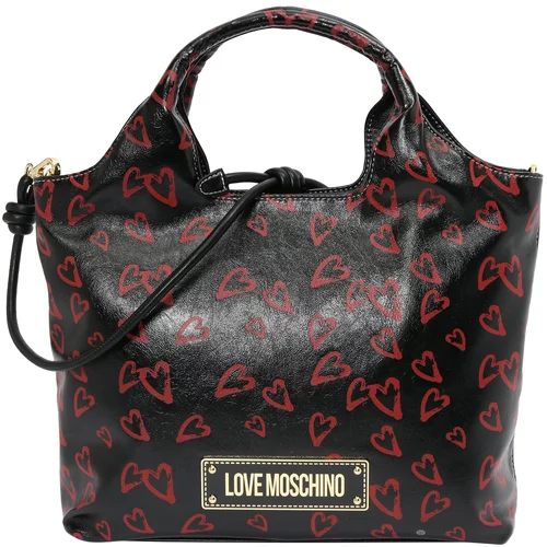 Love Moschino Ručna torbica 'SUPERPRINT' zlatna / crvena / crna