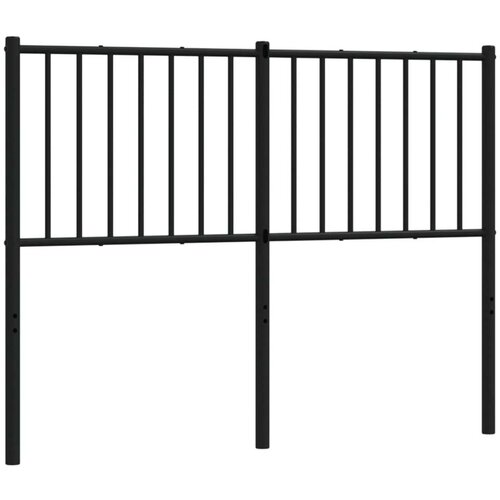 vidaXL Metalno uzglavlje crno 120 cm Cene