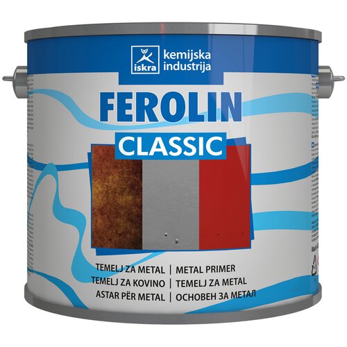 Iskra Temeljna boja za metal FEROLIN SIVI 2,5L Slike
