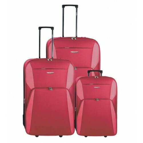 Joumma Bags set putnih kofera 55/65/75cm enova madrid crveni Slike